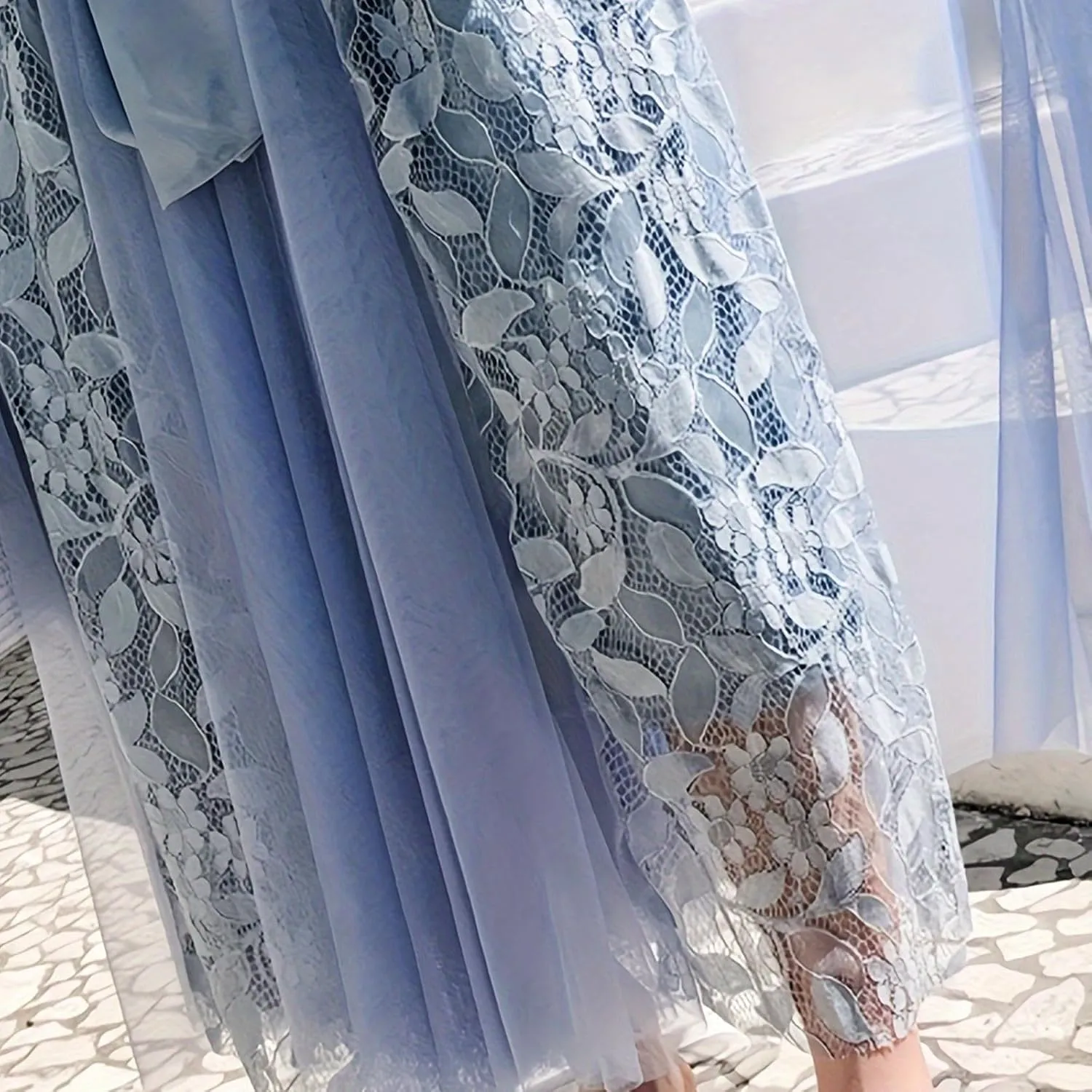 Tulle Skirts for Women High Waist Irregular Layered Mesh Midi Skirt Elegant Fairy Midi Long Length A-Line Skirts