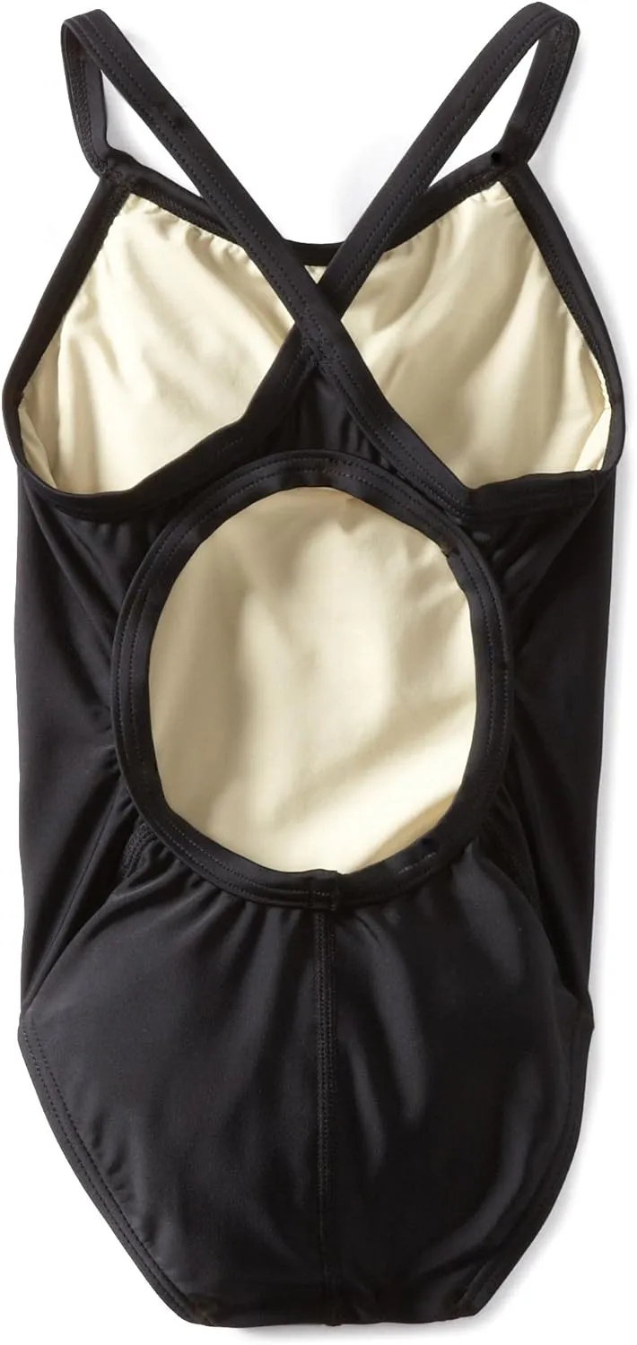 TYR Sport Girls' Solid Diamondback Swim Suit