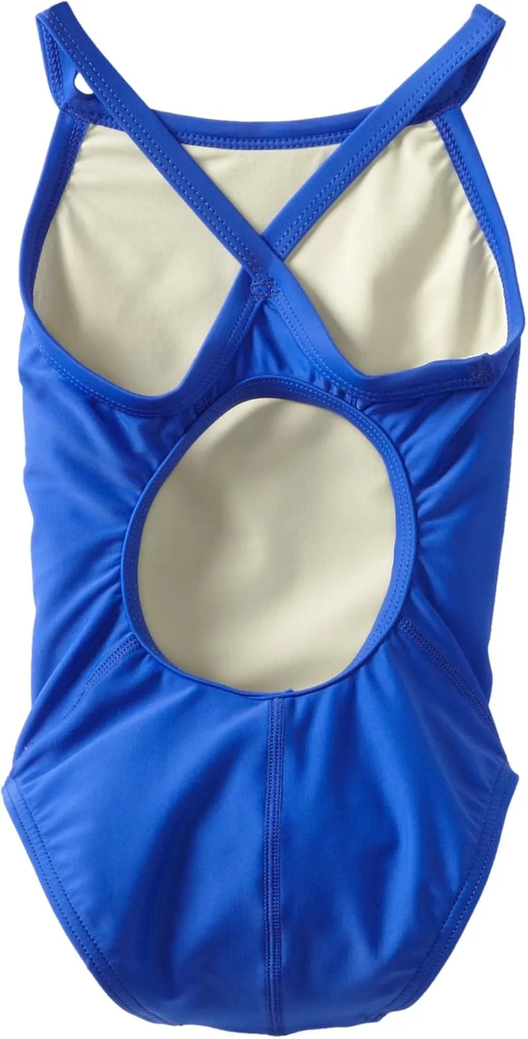 TYR Sport Girls' Solid Diamondback Swim Suit