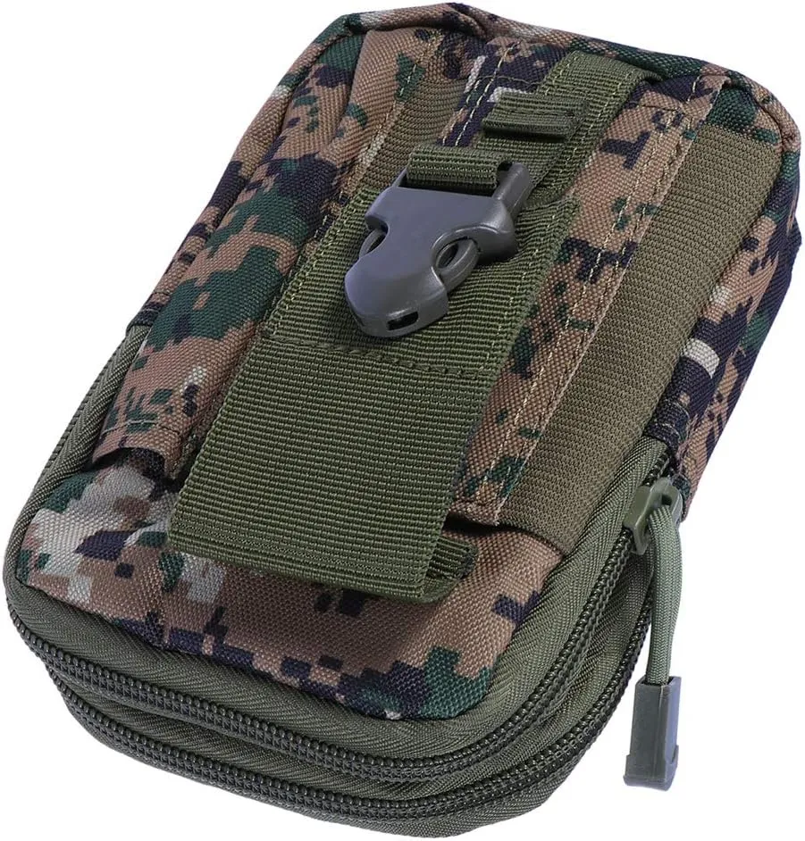 VALICLUD Duffle Waist Pack Hand Carry Camping Belt Bag Rucksack Outdoor Bumbag (Camouflage)