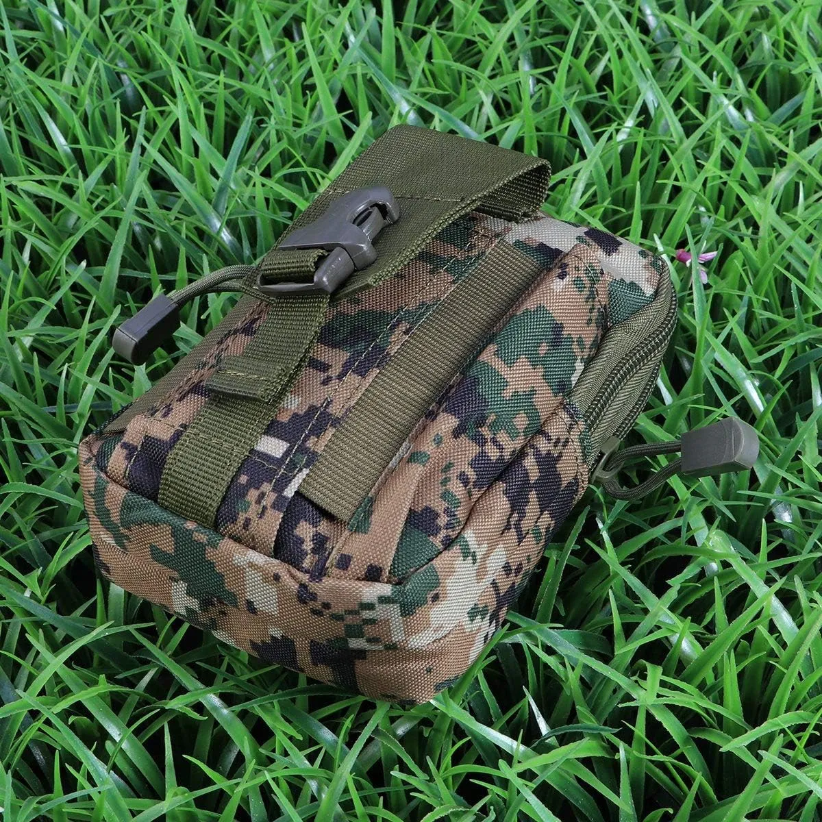 VALICLUD Duffle Waist Pack Hand Carry Camping Belt Bag Rucksack Outdoor Bumbag (Camouflage)