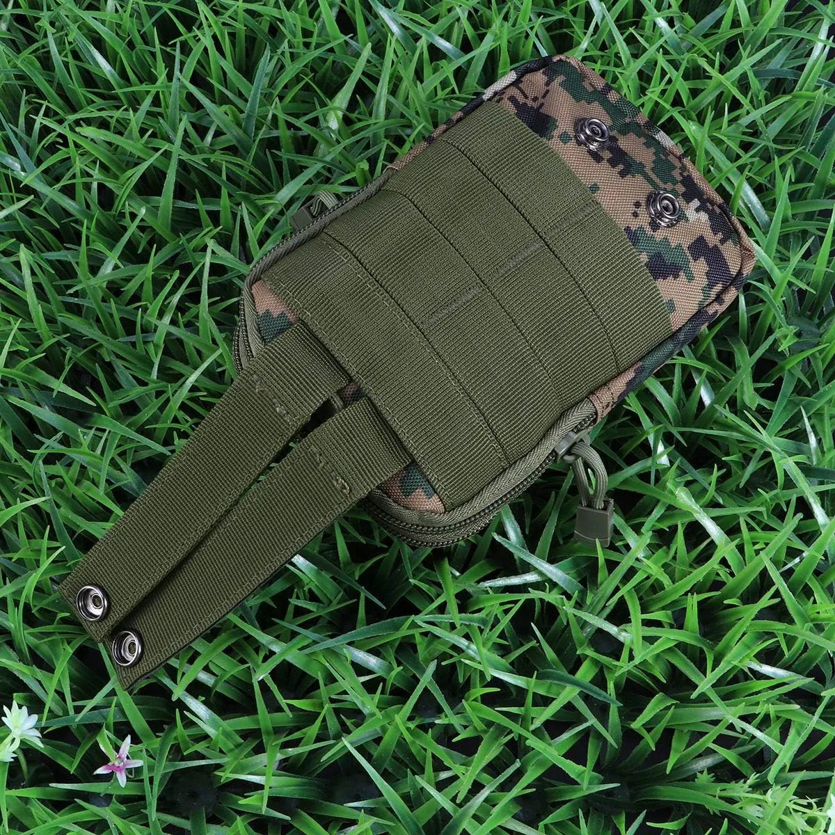 VALICLUD Duffle Waist Pack Hand Carry Camping Belt Bag Rucksack Outdoor Bumbag (Camouflage)