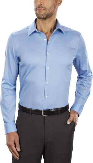 Van Heusen Men's Slim Fit Flex Collar Stretch Solid Dress Shirt - Amazon Exclusive