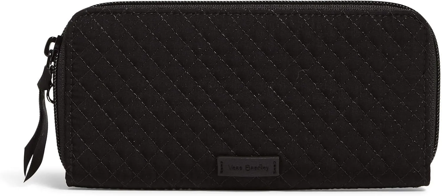 Vera Bradley Women's Microfiber Bifold Wallet with RFID Protection