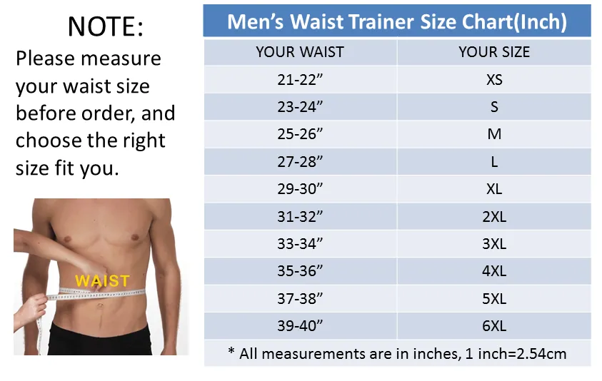 Waist Trainer For Men Reversible Neoprene Shapewear Workout Suit