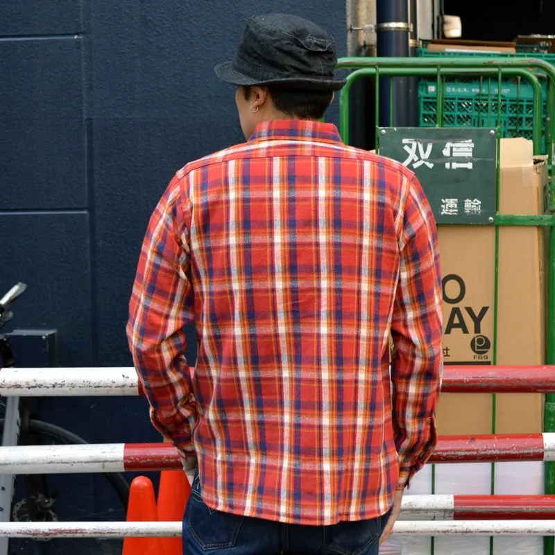 WARE HOUSE "Lot 3022 G" Flannel Shirts With Chinstrap