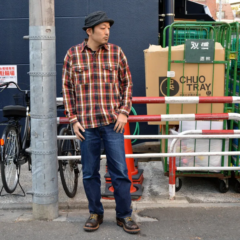 WARE HOUSE "Lot 3022 G" Flannel Shirts With Chinstrap