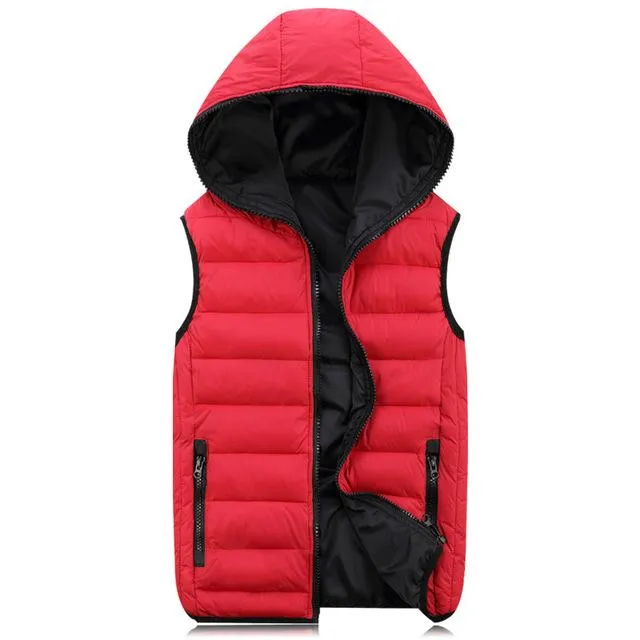 West Louis Autumn Hooded Winter Vest