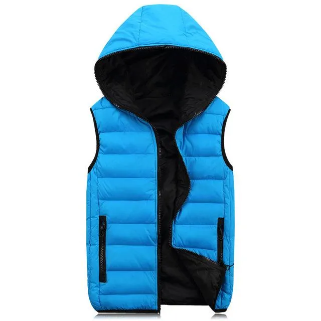 West Louis Autumn Hooded Winter Vest