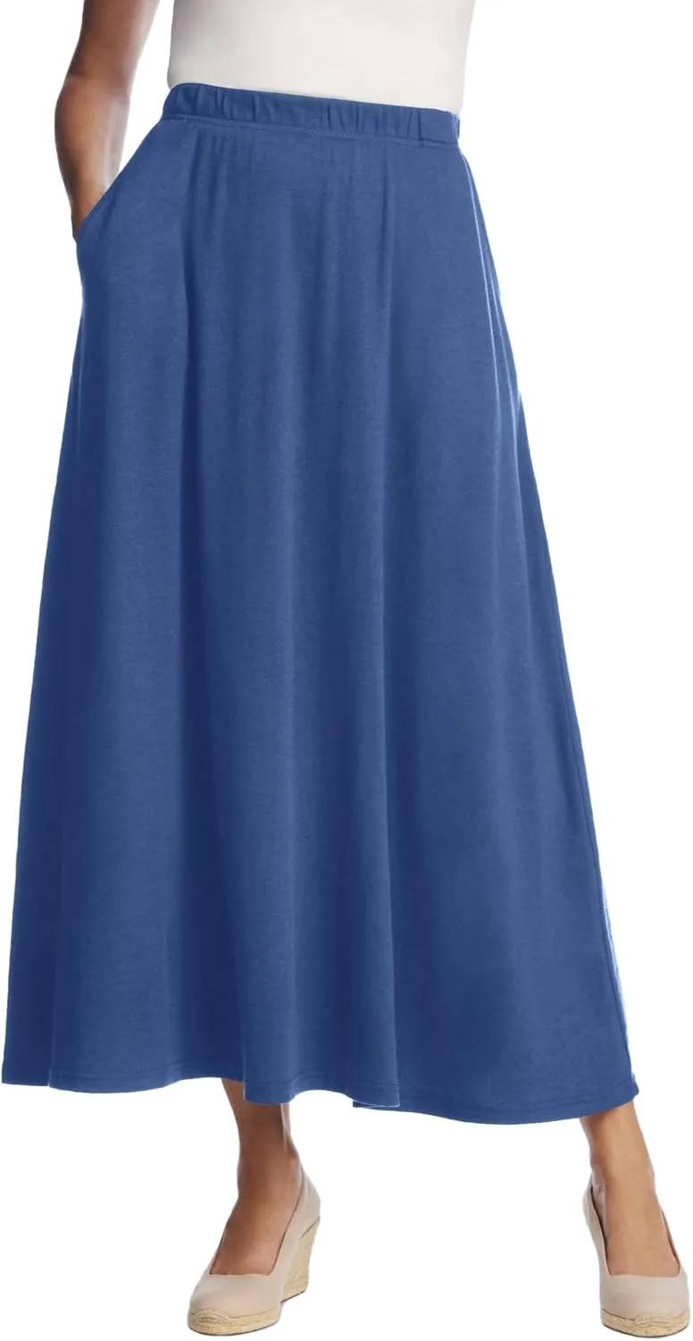 Woman Within Plus Size 7-Day Maxi Skirt