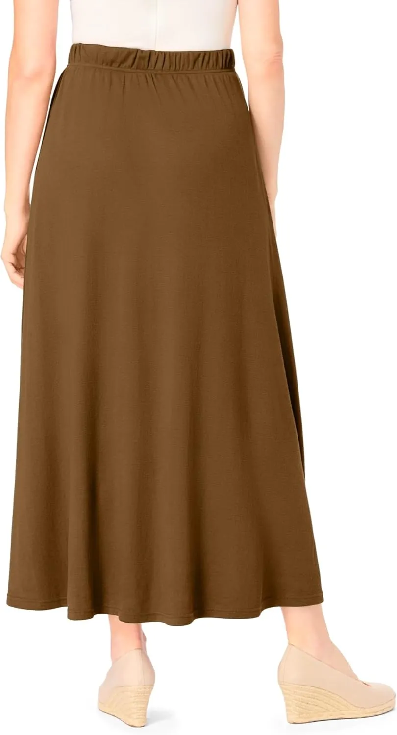 Woman Within Plus Size 7-Day Maxi Skirt