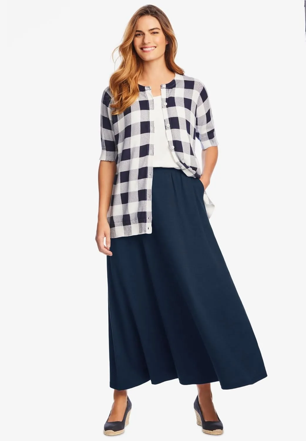 Woman Within Women's Plus Size 7-Day Maxi Skirt