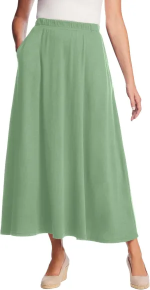 Woman Within Women's Plus Size 7-Day Maxi Skirt