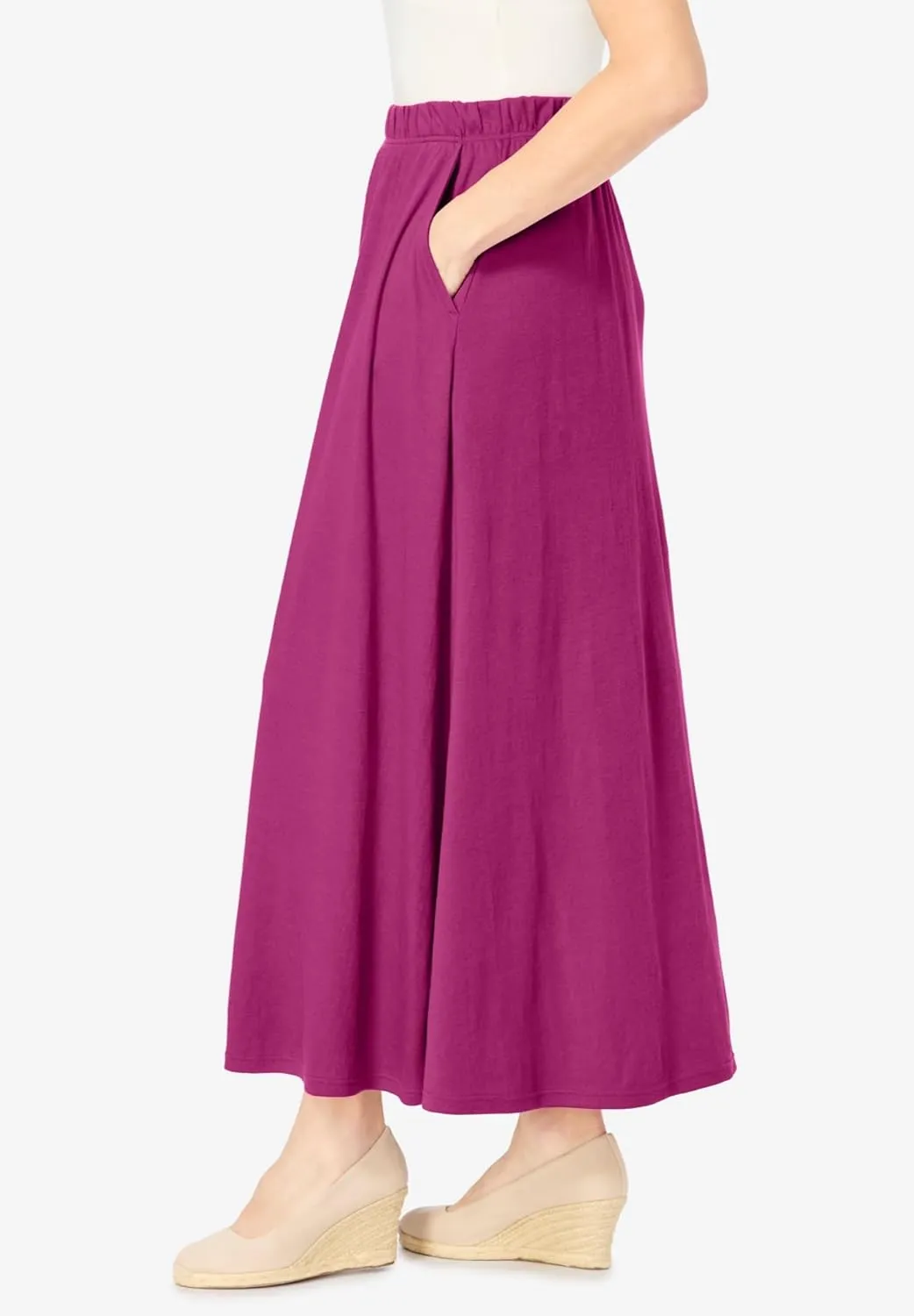 Woman Within Women's Plus Size 7-Day Maxi Skirt