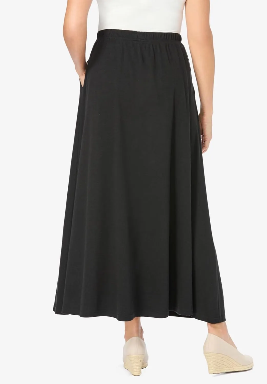 Woman Within Women's Plus Size Petite 7-Day Maxi Skirt