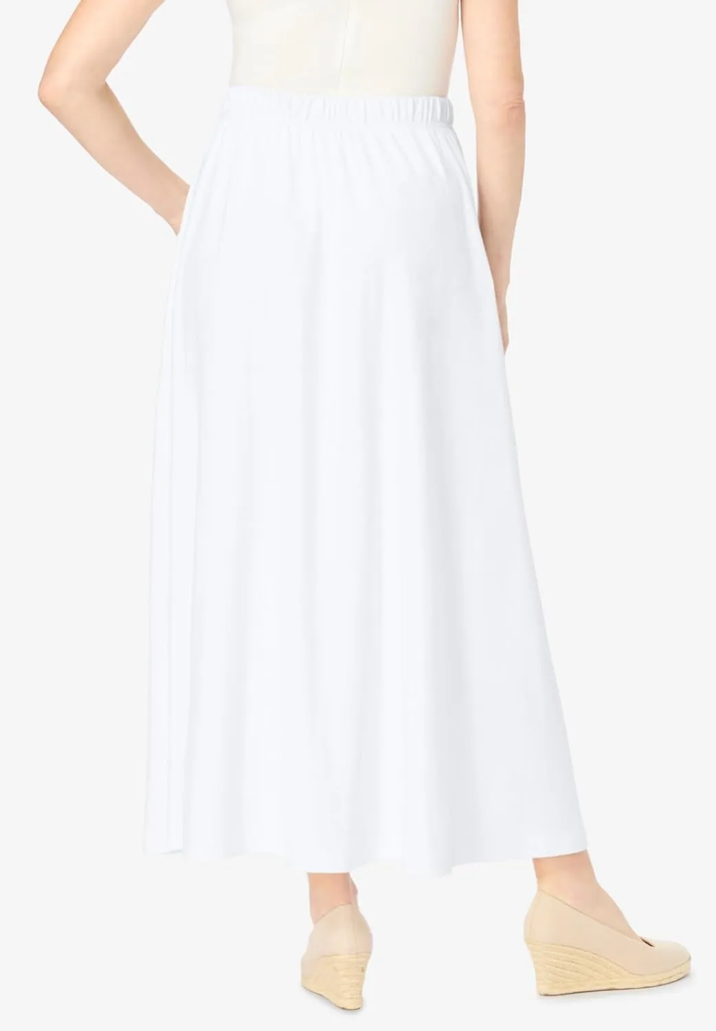 Woman Within Women's Plus Size Petite 7-Day Maxi Skirt