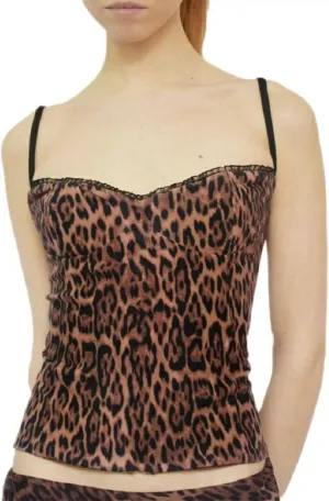 Women Cheetah Print Tank Top Sexy Y2k Leopard Camisole Crop Shirts Vintage Going Out Streetwear