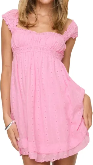 Women Floral Embroidery Mini Dress Sleeveless Ruffle A-line Loose Flowy Short Dress Beach Party Graduation Dress
