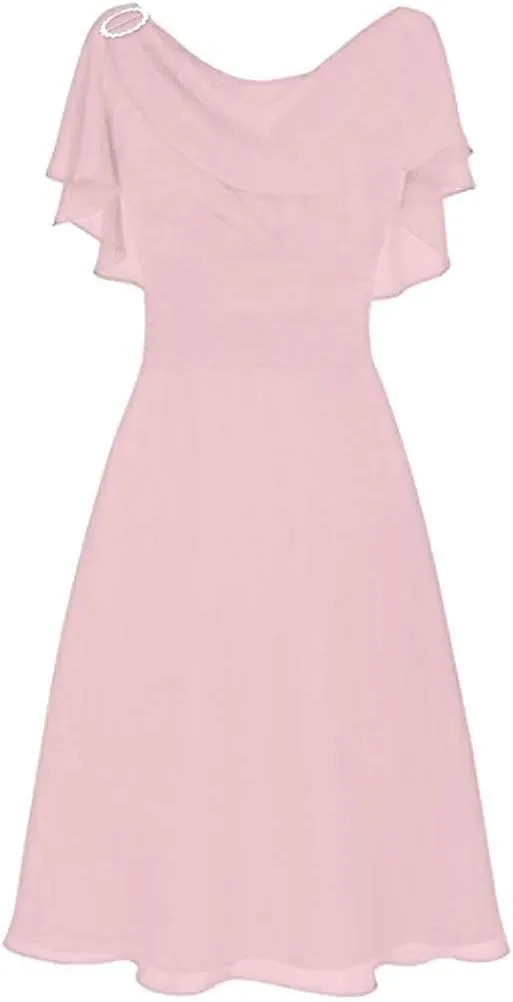 Women Formal Wedding Bridesmaid Dress Plus Size High-Waist Party Ball Prom Gown Cocktail Dresses
