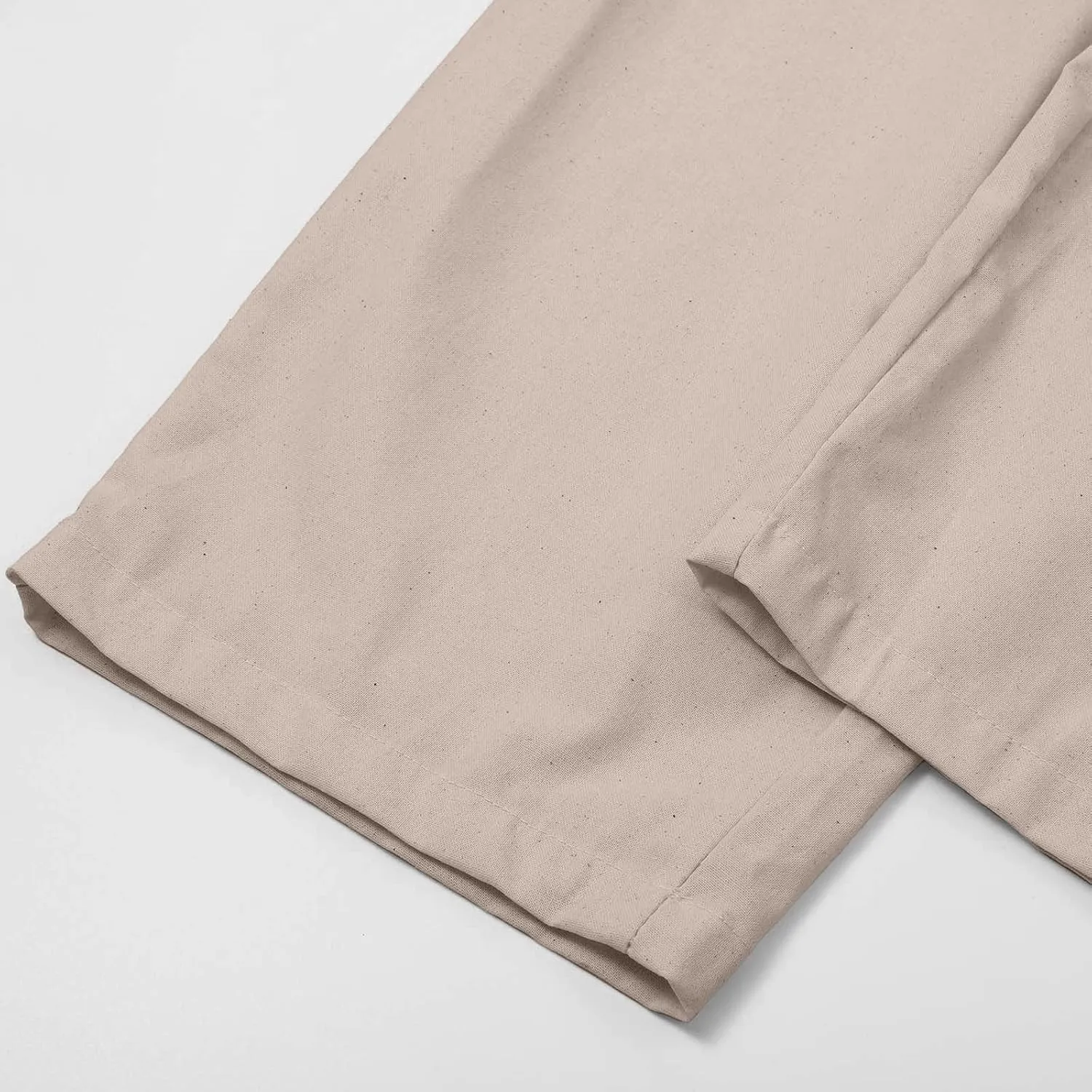 Womens Cotton Linen Pants Casual Summer 2025 Straight Loose High Waisted Drawstring Elastic Pant Beach Daily Trouser