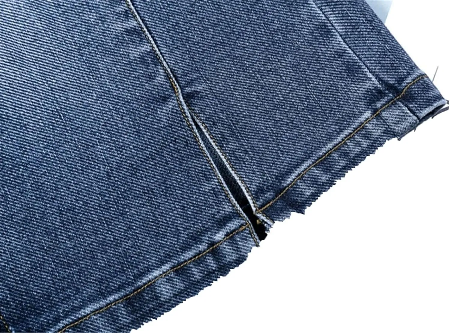 Women's High Waist Straight Denim Skirt Summer Vintage Midi A Line Jeans Skirts