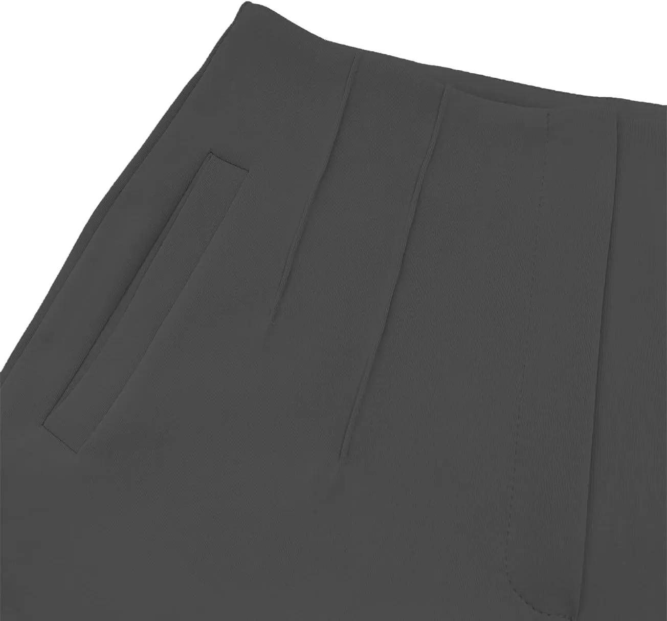 Womens High Waisted Pants Trendy Pleated Straight Leg Dress Pant Business Work Casual Trousers