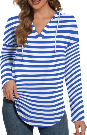 Womens Hoodies Long Sleeve Shirts Loose Fit Plus Tops for Women Oversized Sweatshirt Womens Clothes
