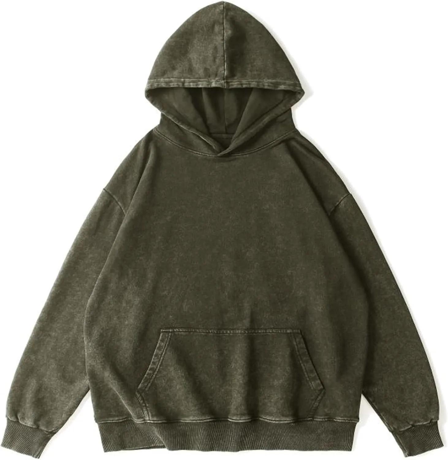 Women's Oversized Vintage Hooded Sweatshirts Acid Wash Loose Fit Baggy Trendy Casual Pullover Hoodies 2024