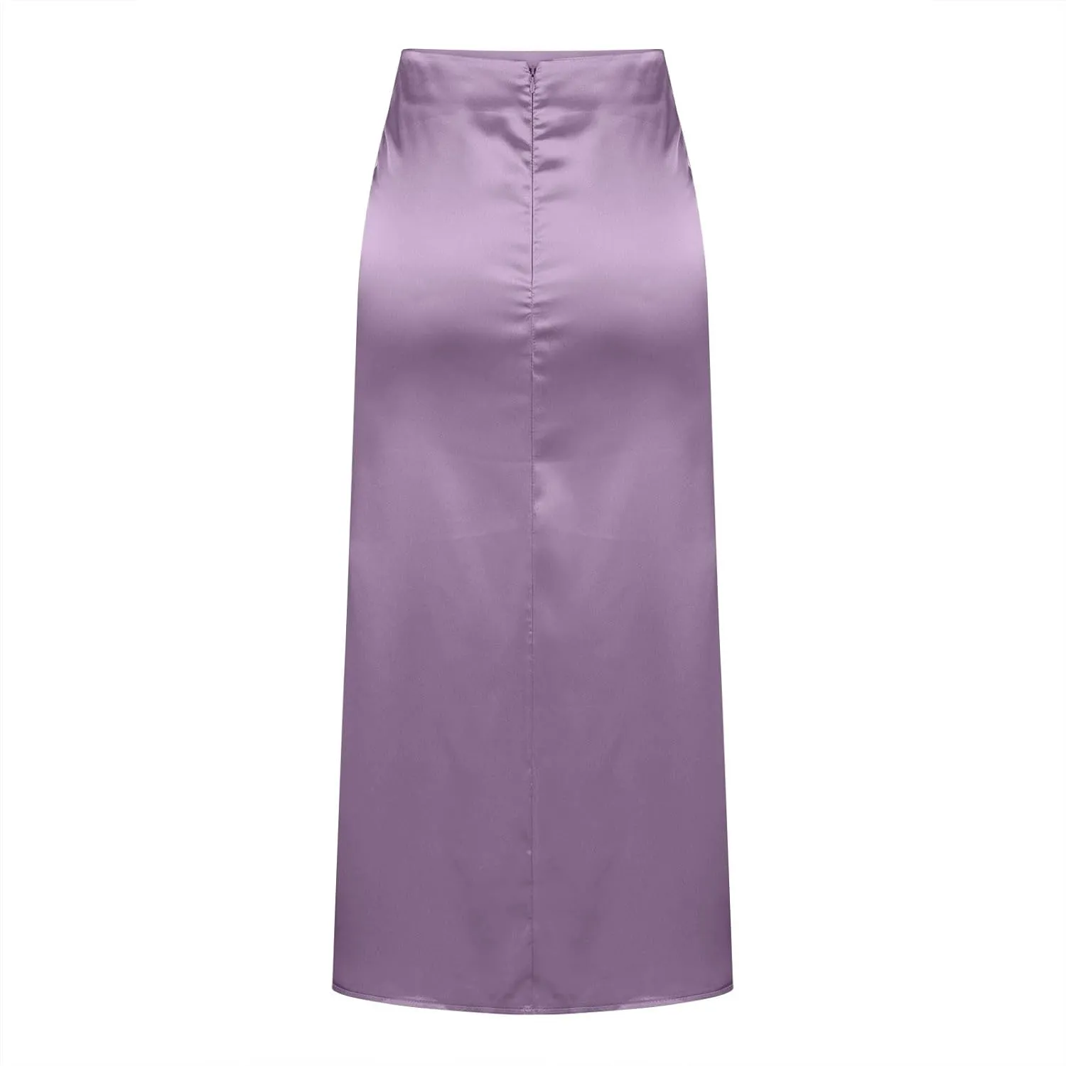 Womens Satin Skirts Casual Silk Midi Skirt High Waisted Long Skirts Elegant Work Skirts Evening Cocktail Party Skirt