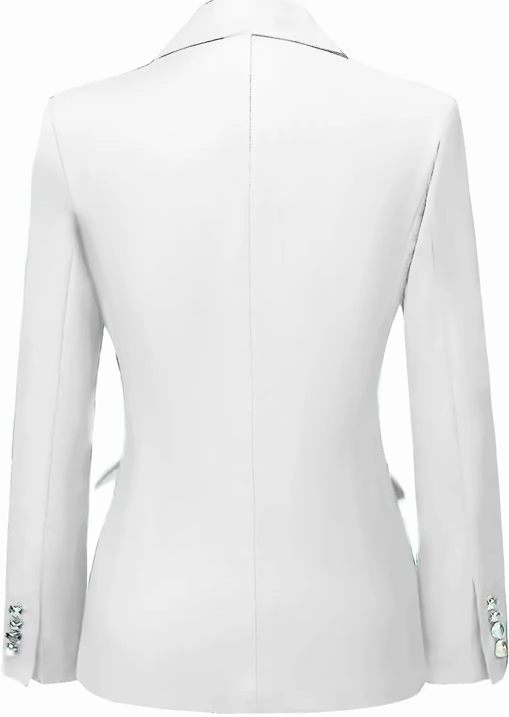 YUVUXE Women's Classic Fit Pink Solid Polyester Business Suit Set - Blazer & Pants - Working Women, Business Professionals