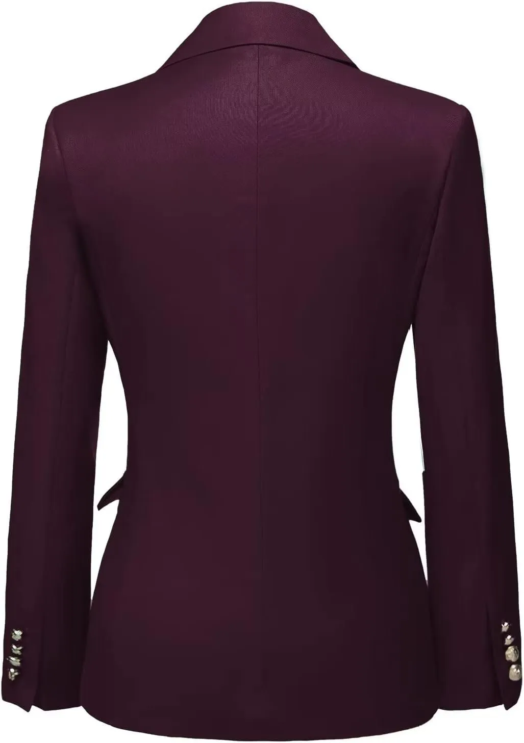 YUVUXE Women's Classic Fit Pink Solid Polyester Business Suit Set - Blazer & Pants - Working Women, Business Professionals