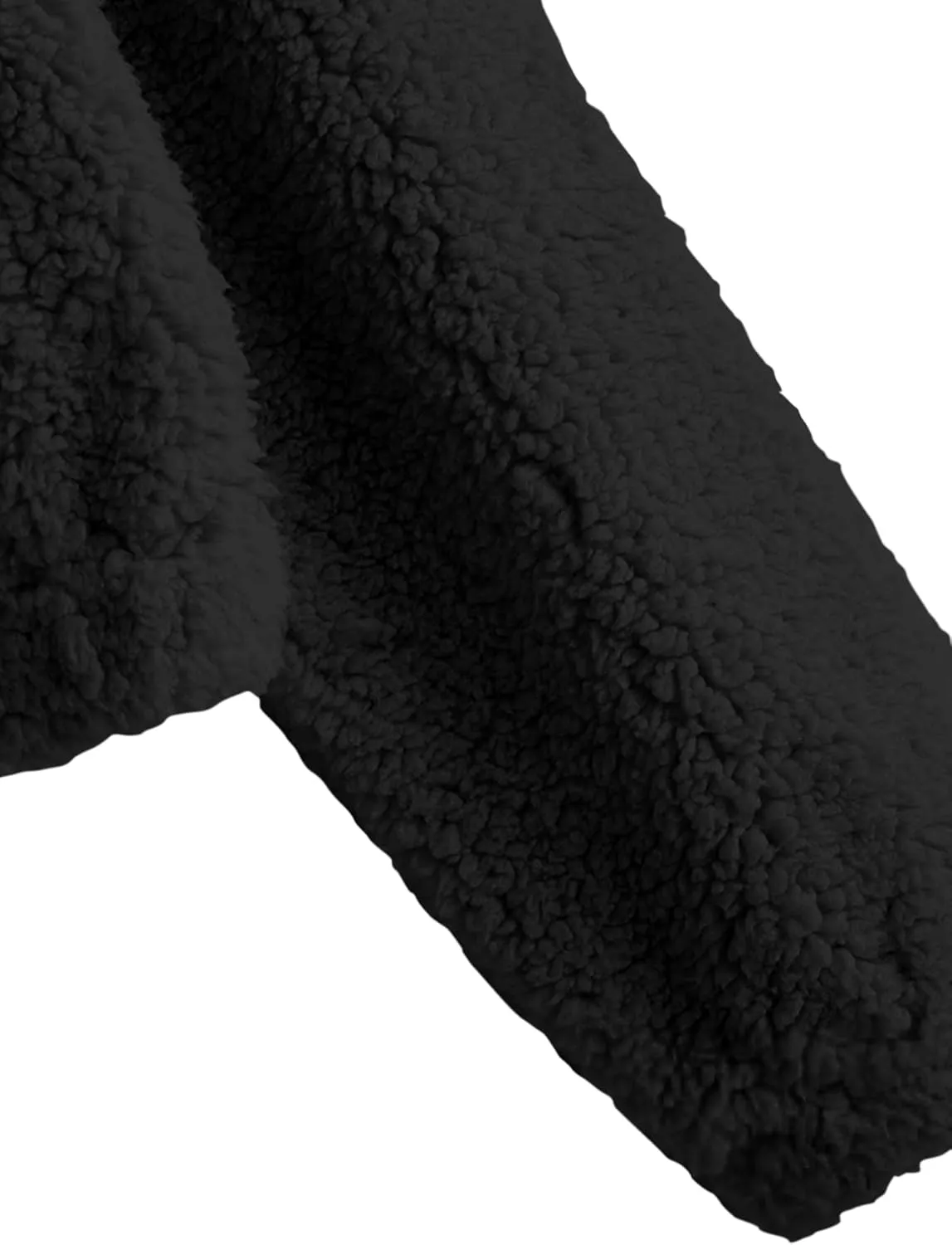 ZAFUL Women's Hooded Zip Up Faux Shearling Fluffy Teddy Jacket Coat